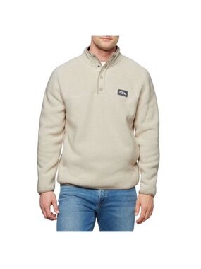 Eddie Bauer Men's Sweater Fleece - Cream - Large